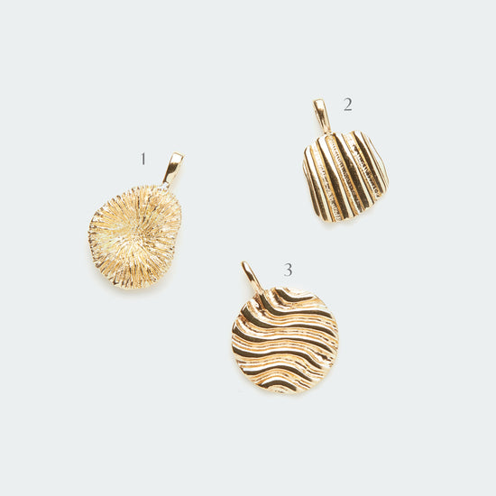 Add-on Dunes, Natural Coral, Sun of a Beach pendants gold