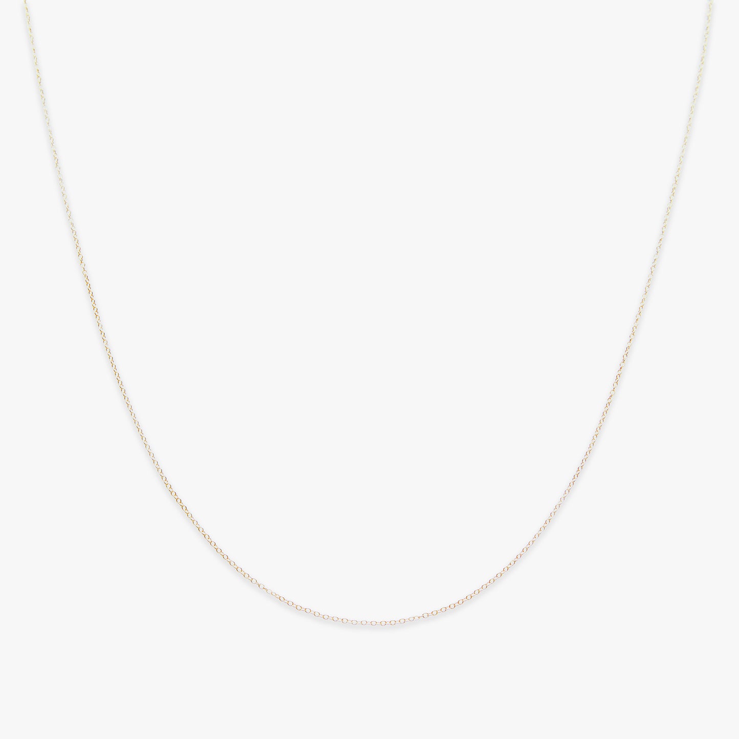 Basic oval chain necklace gold filled