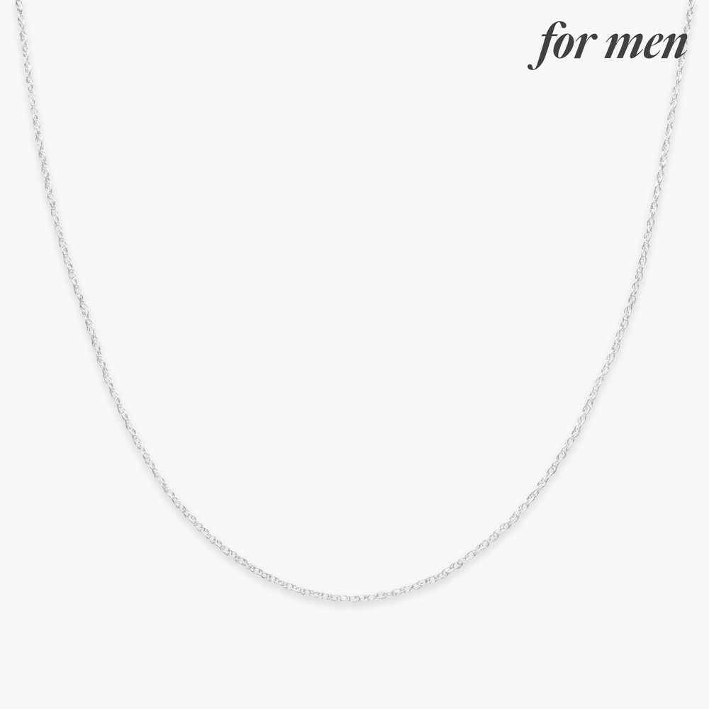 Basic twist chain ketting zilver voor mannen