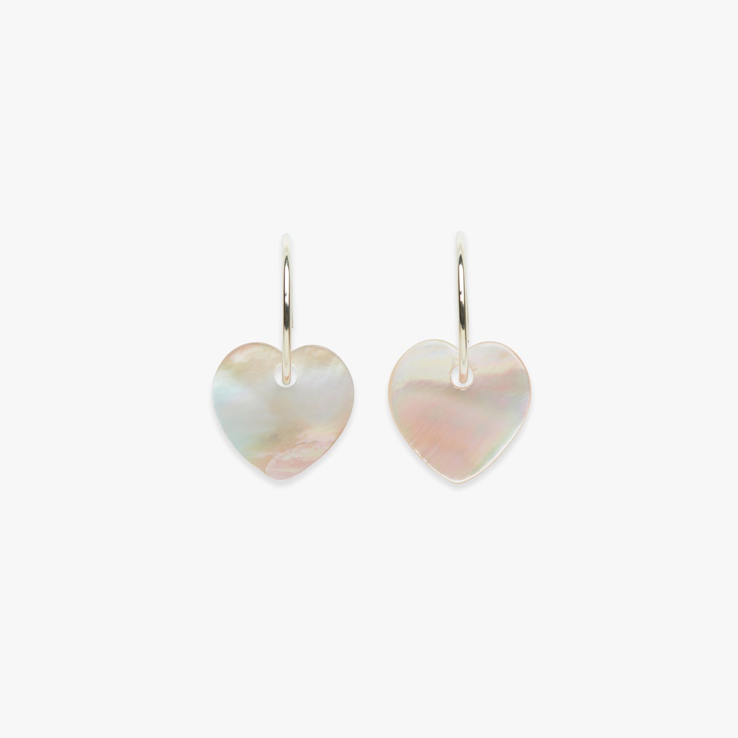 Blush heart earring gold filled