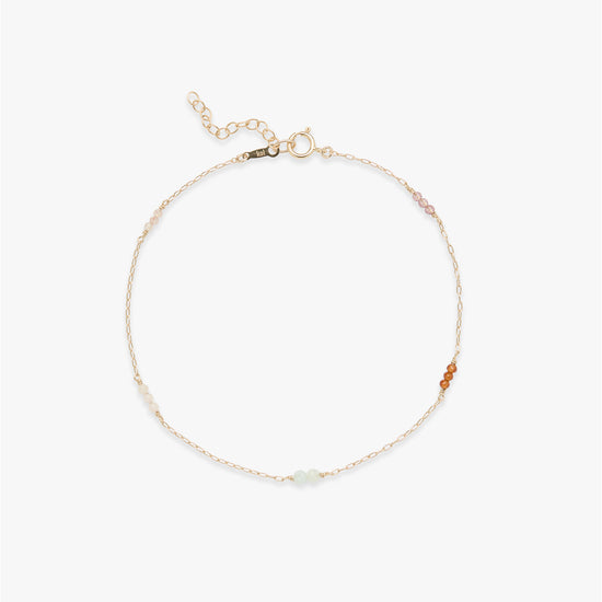 Candy Sunset palette anklet gold filled