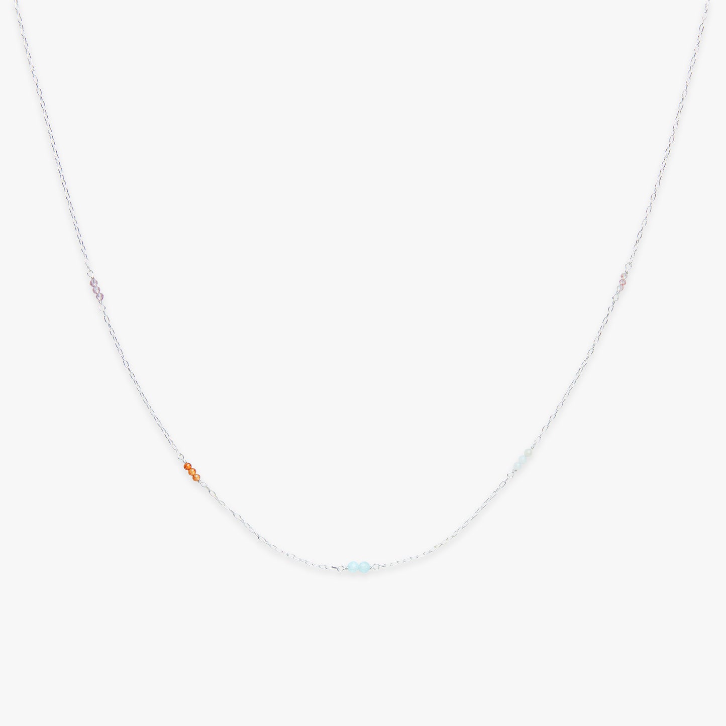 Candy Sunset palette necklace silver