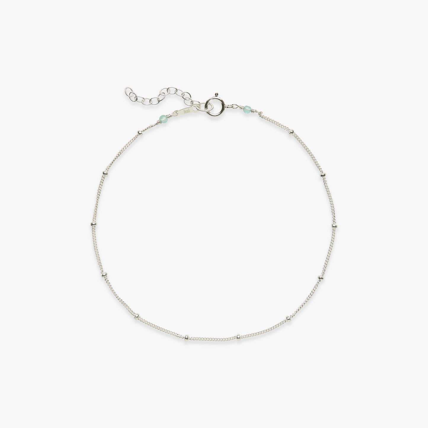 Caviar anklet silver