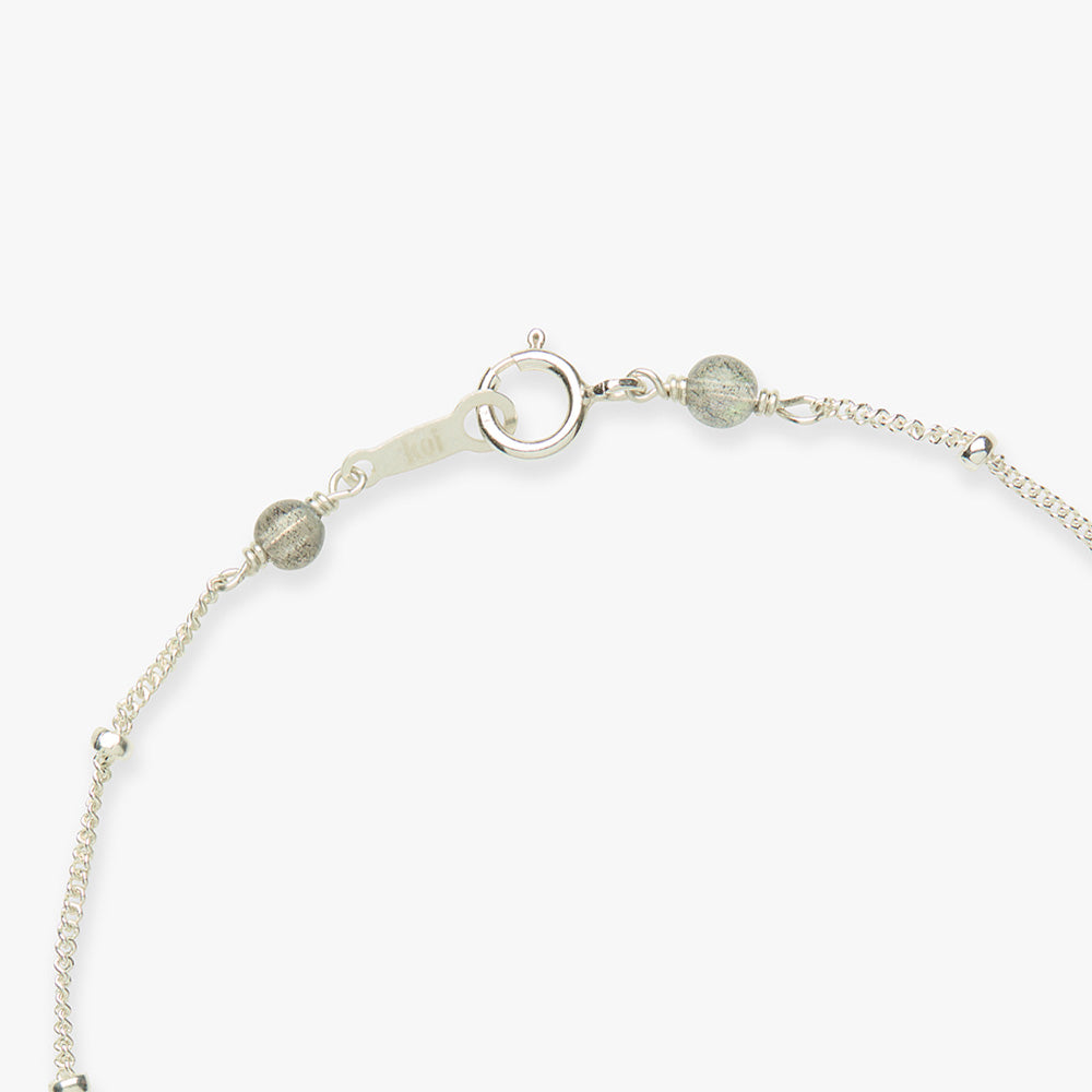 Caviar necklace silver