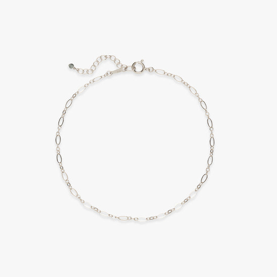 Coral anklet silver