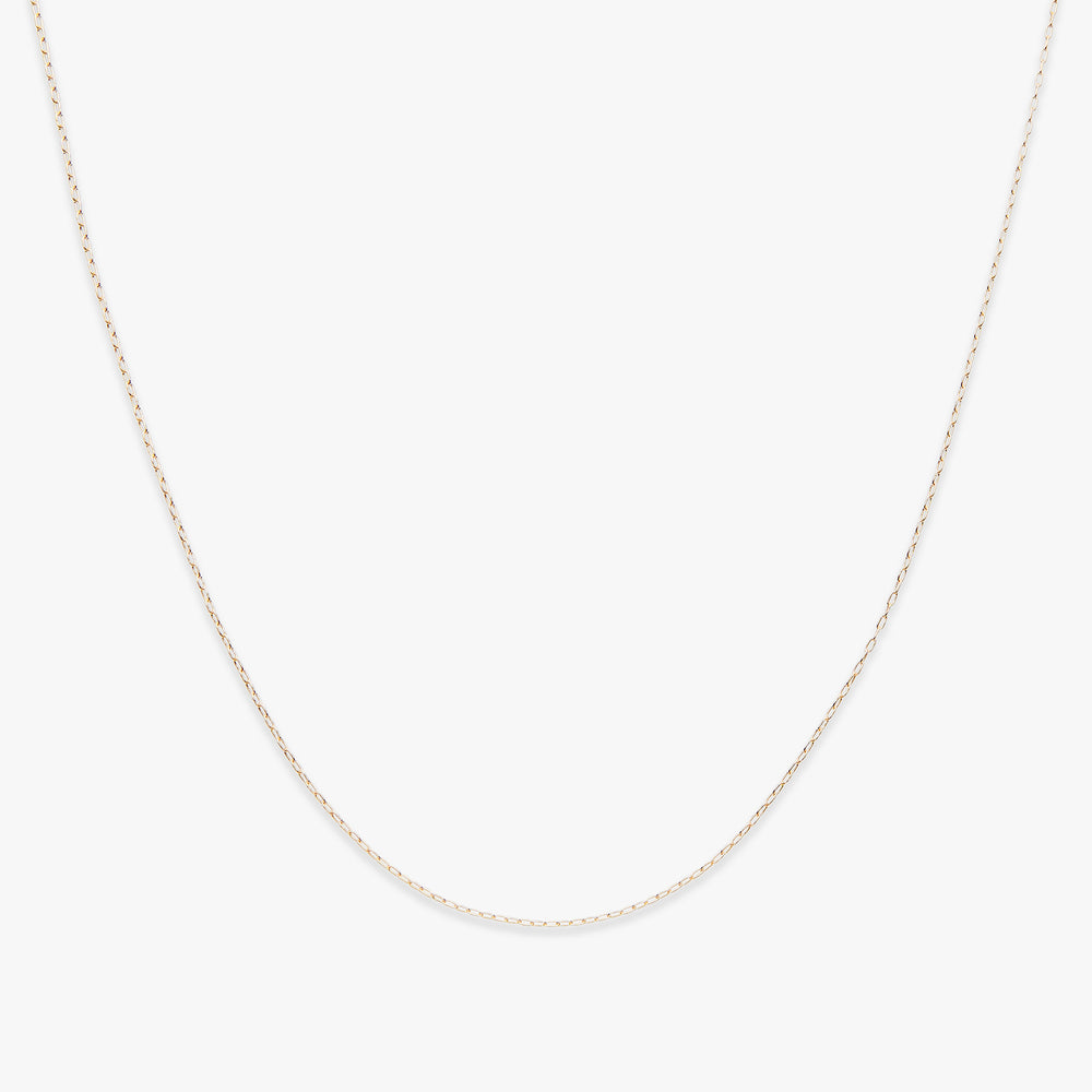 Basic drawn cable chain necklace gold filled