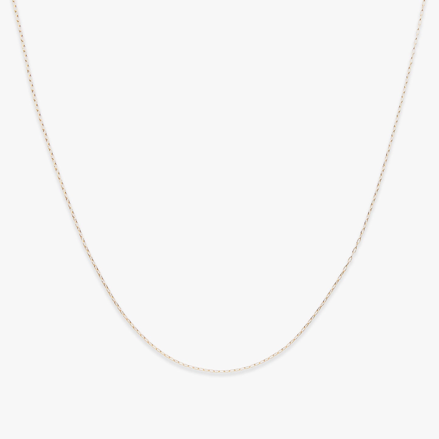 Basic drawn cable chain necklace gold filled