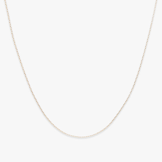 Basic drawn cable chain necklace gold filled