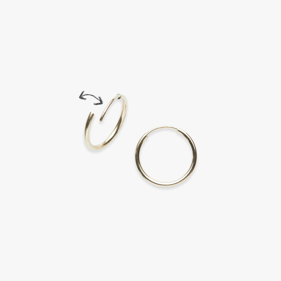 Small Gold Hoop Earrings - Gold Slim Hoops Medium | Ana Luisa | Online  Jewelry Store At Prices You'll Love