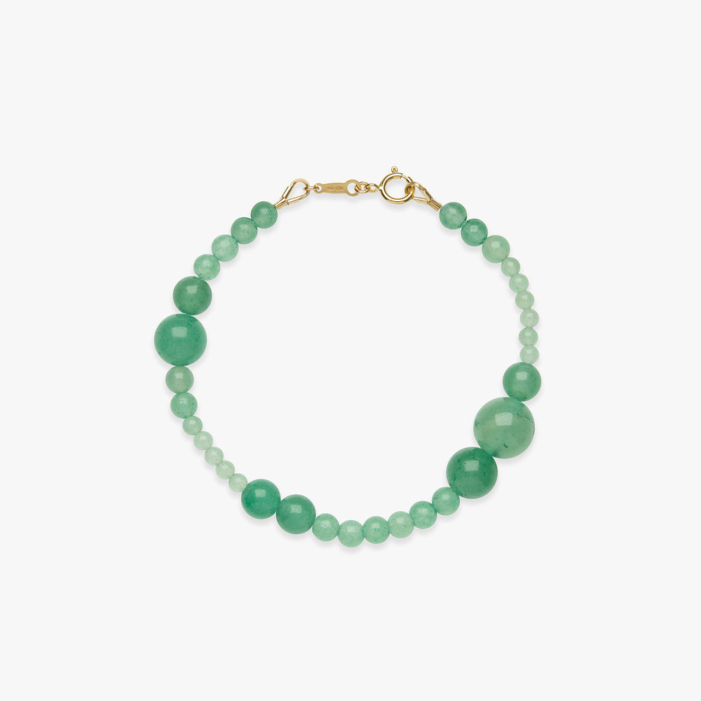 In My Feelings aventurine bracelet gold filled