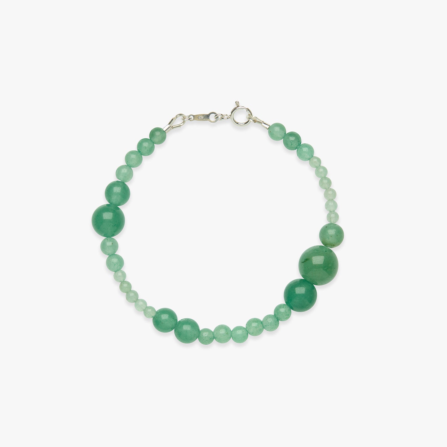 In My Feelings aventurine bracelet silver