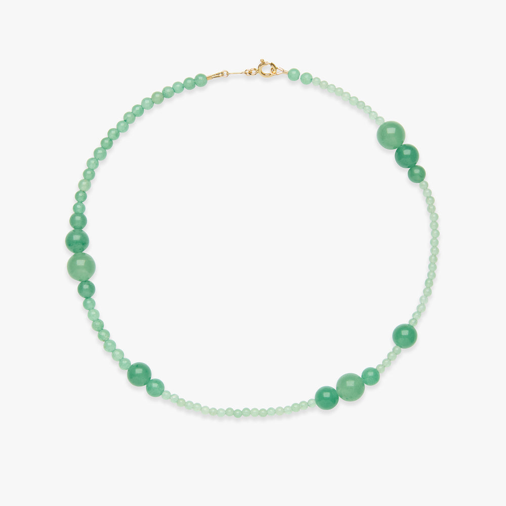 In My Feelings aventurine necklace gold filled