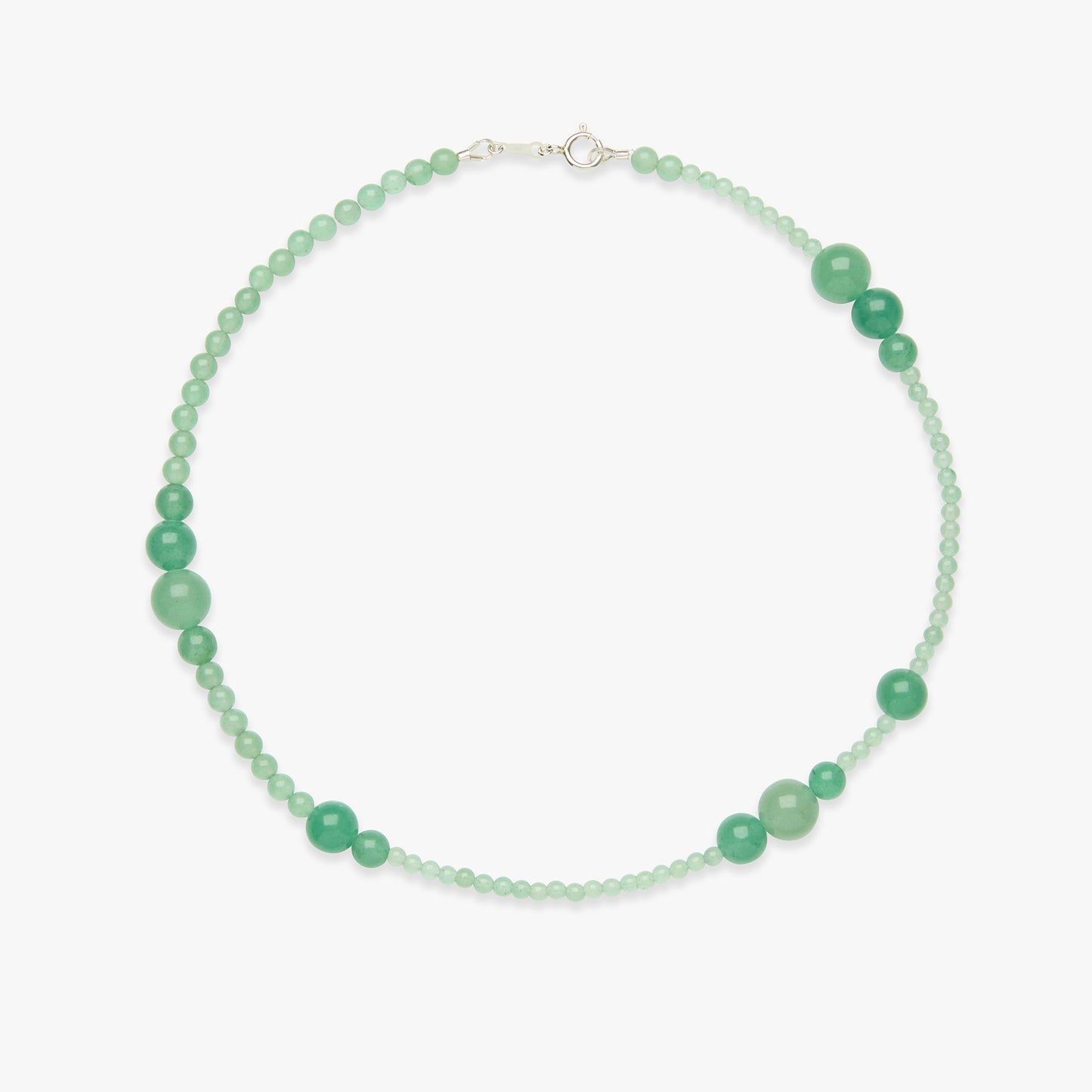 In My Feelings aventurine necklace silver