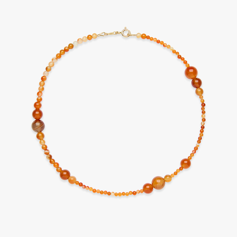 In My Feelings carnelian necklace gold filled