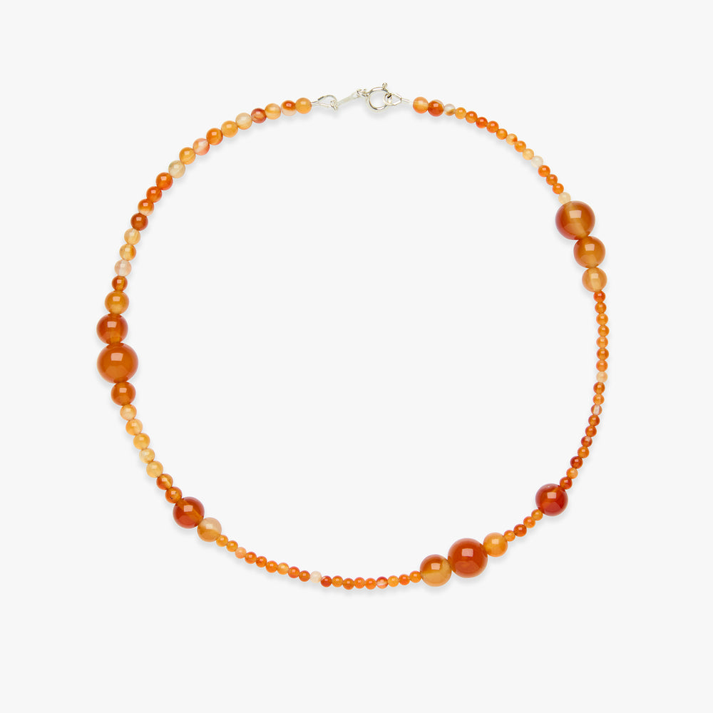 In My Feelings carnelian necklace silver