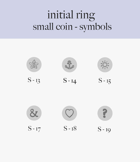 Initial ring gold filled