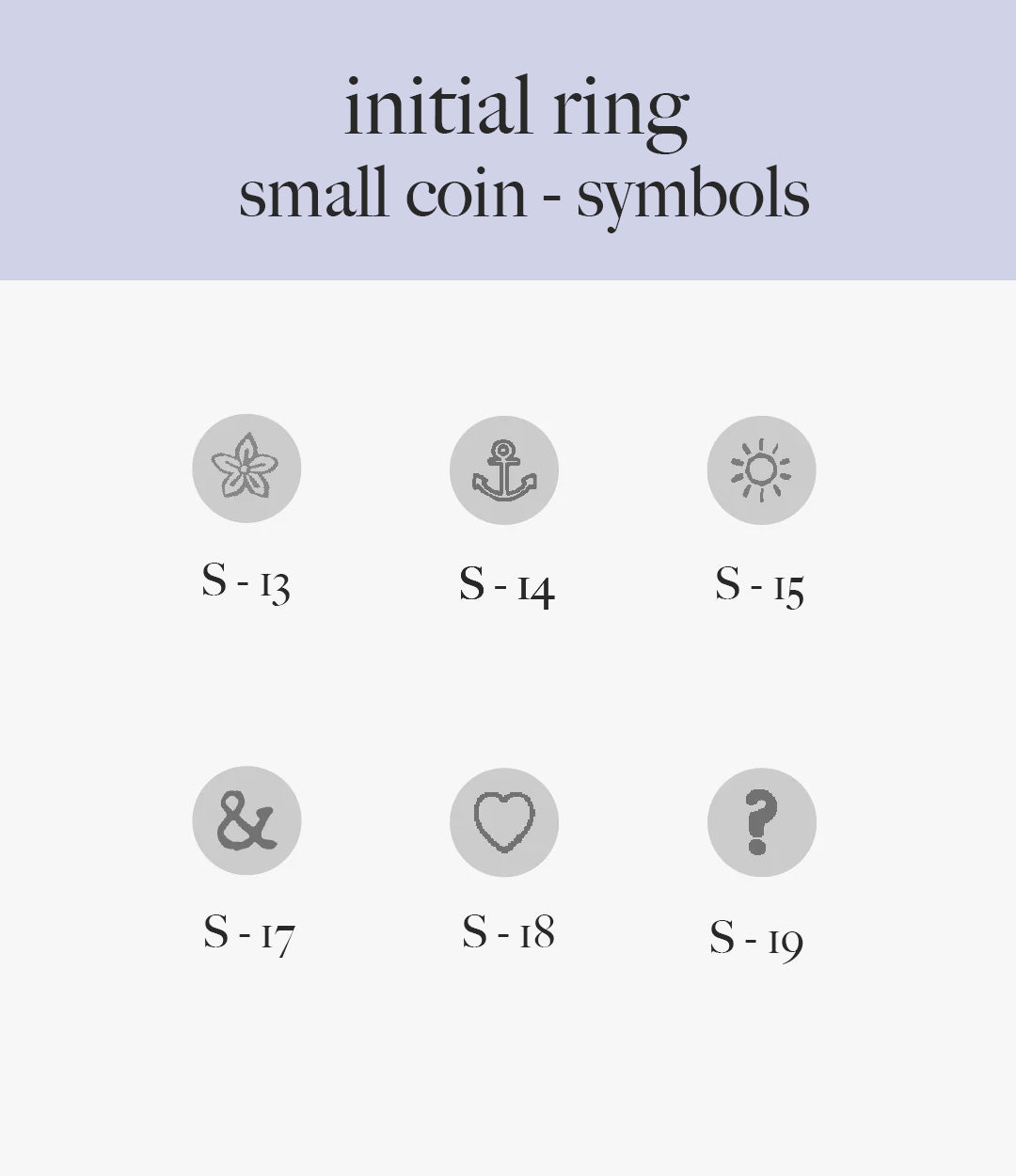 Initial ring silver