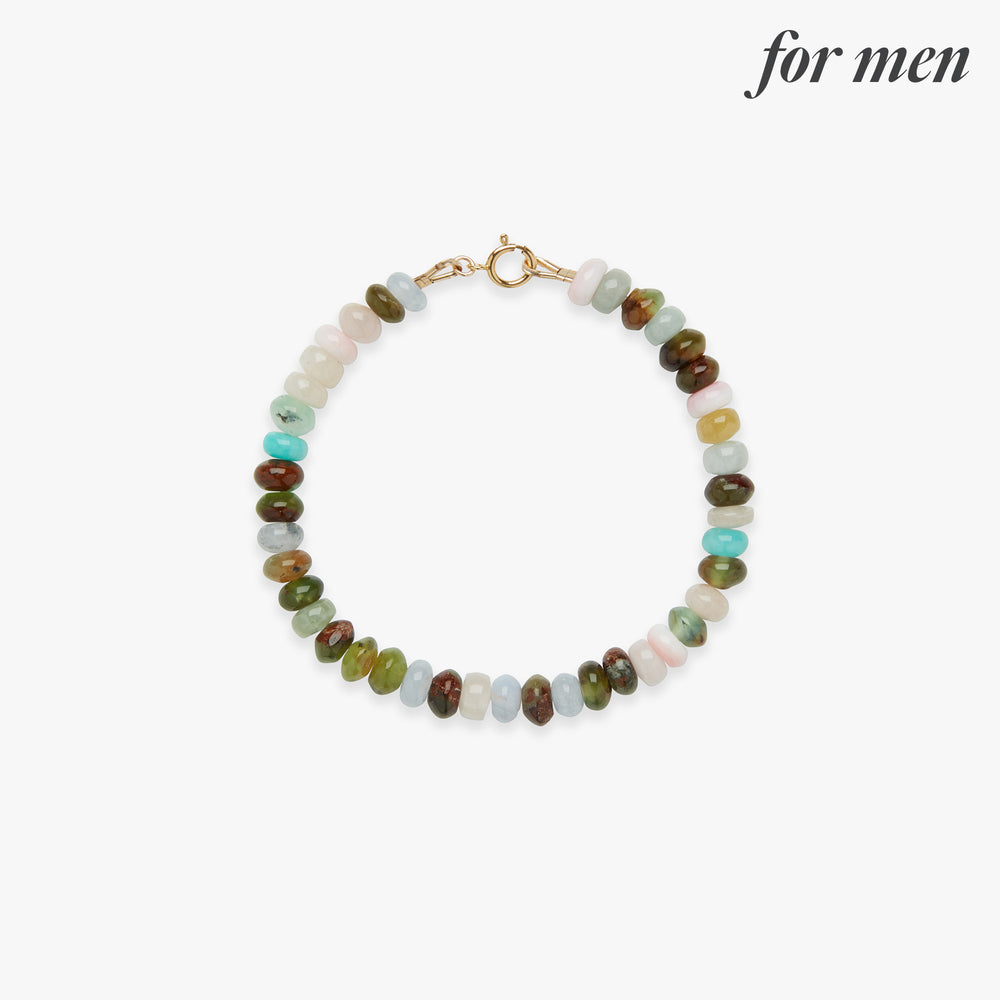 LaWa gemstone bracelet gold filled for men