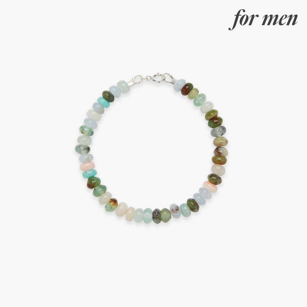 LaWa gemstone bracelet silver for men