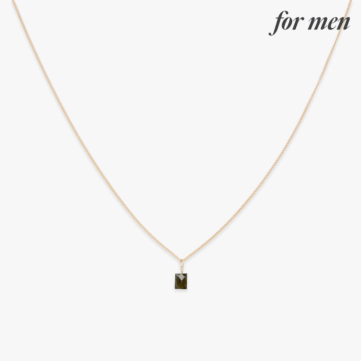 Minimal Janny necklace gold filled for men
