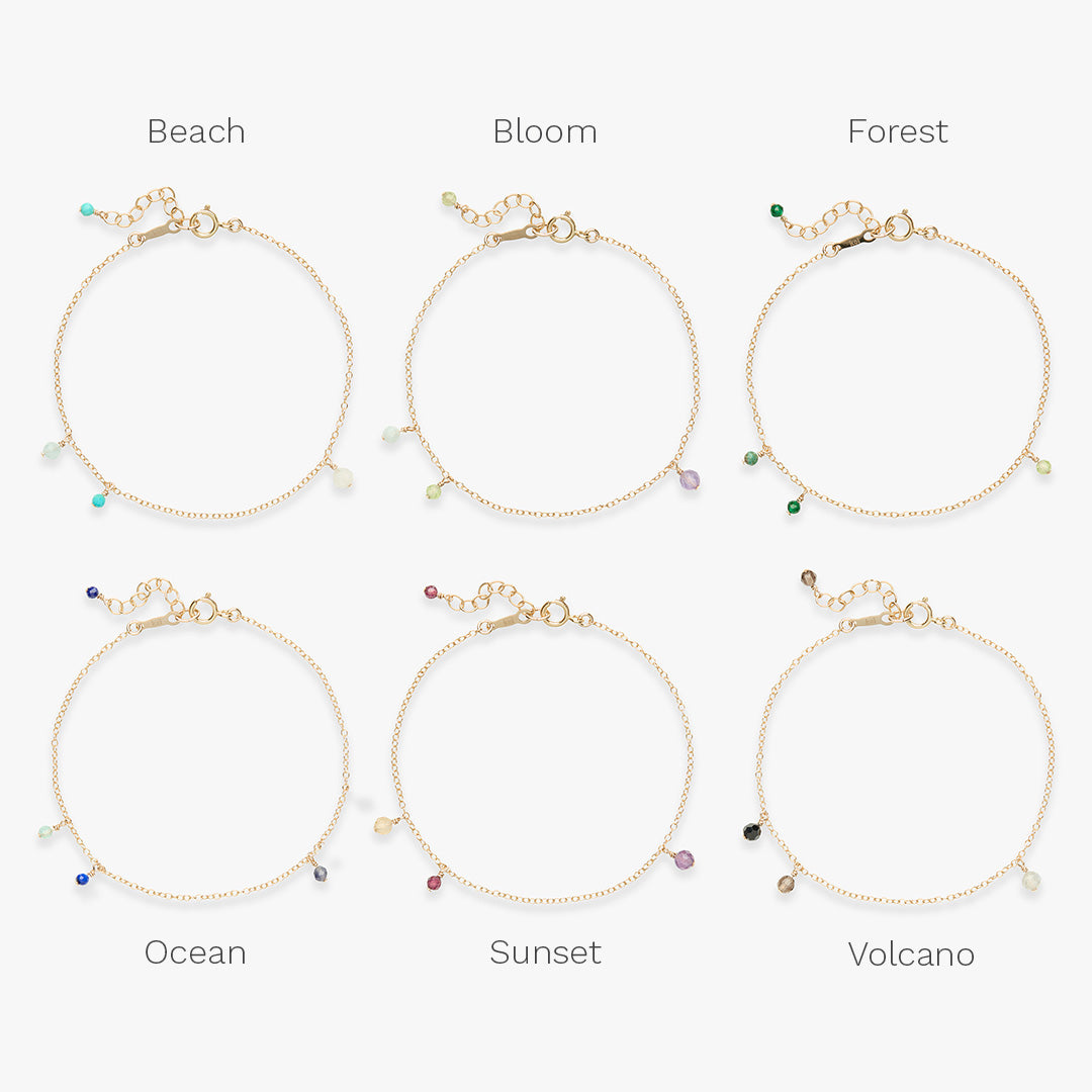 Minimal Palette bracelet gold filled