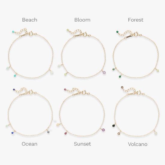 Minimal Palette bracelet gold filled