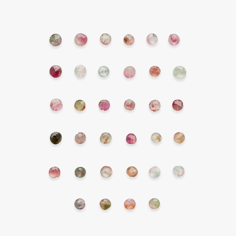 Add-on multicolour round tourmaline 5mm part I