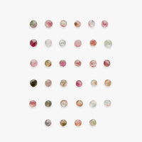 Add-on multicolour round tourmaline 5mm part I