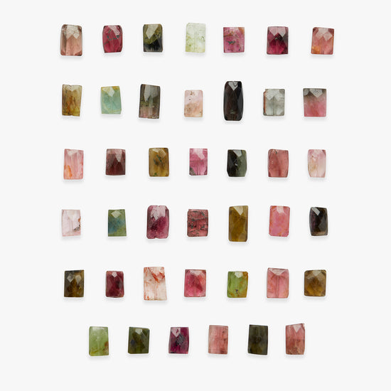 Load image into Gallery viewer, Add-on multicolour rectangle tourmaline part I
