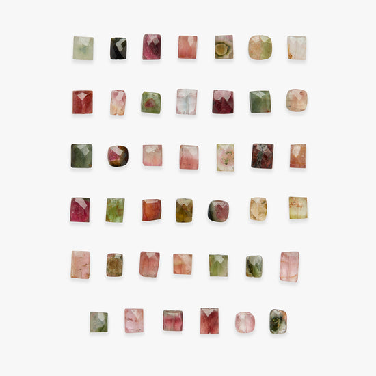 Load image into Gallery viewer, Add-on multicolour rectangle tourmaline part II
