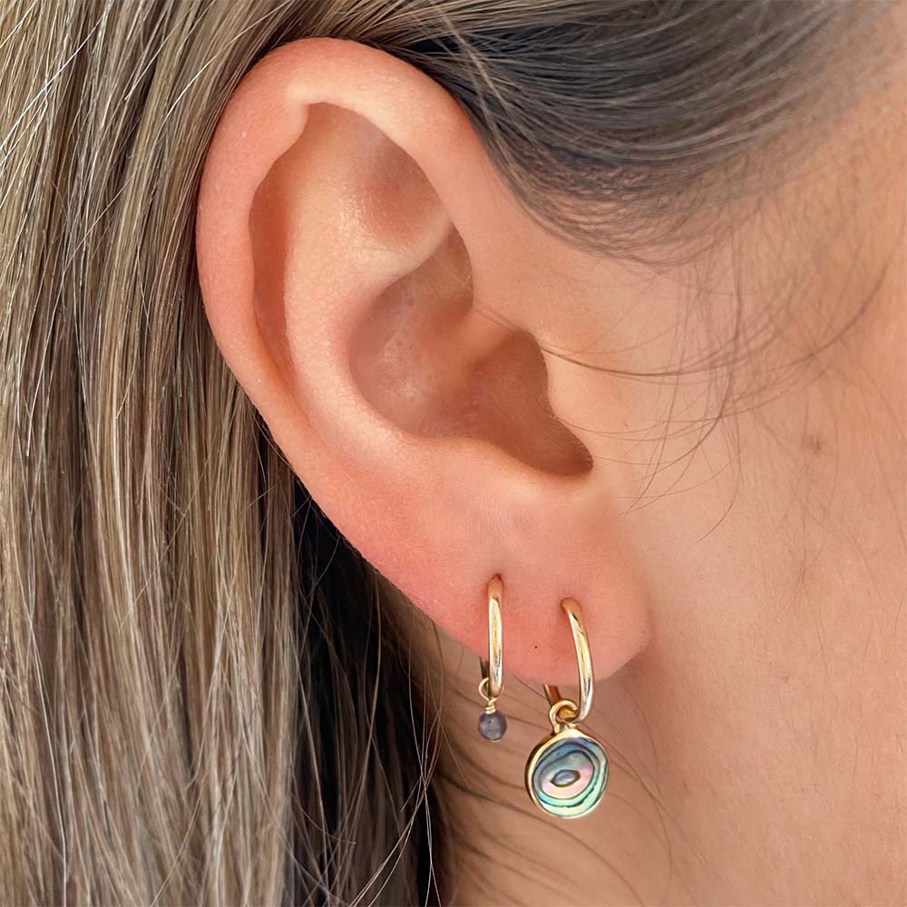 Ocean Blue earring set gold filled