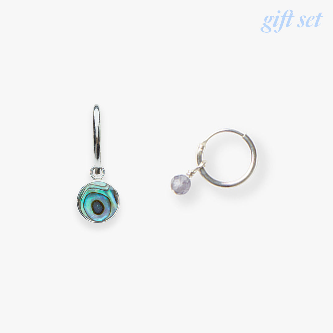 Ocean Blue earring set silver