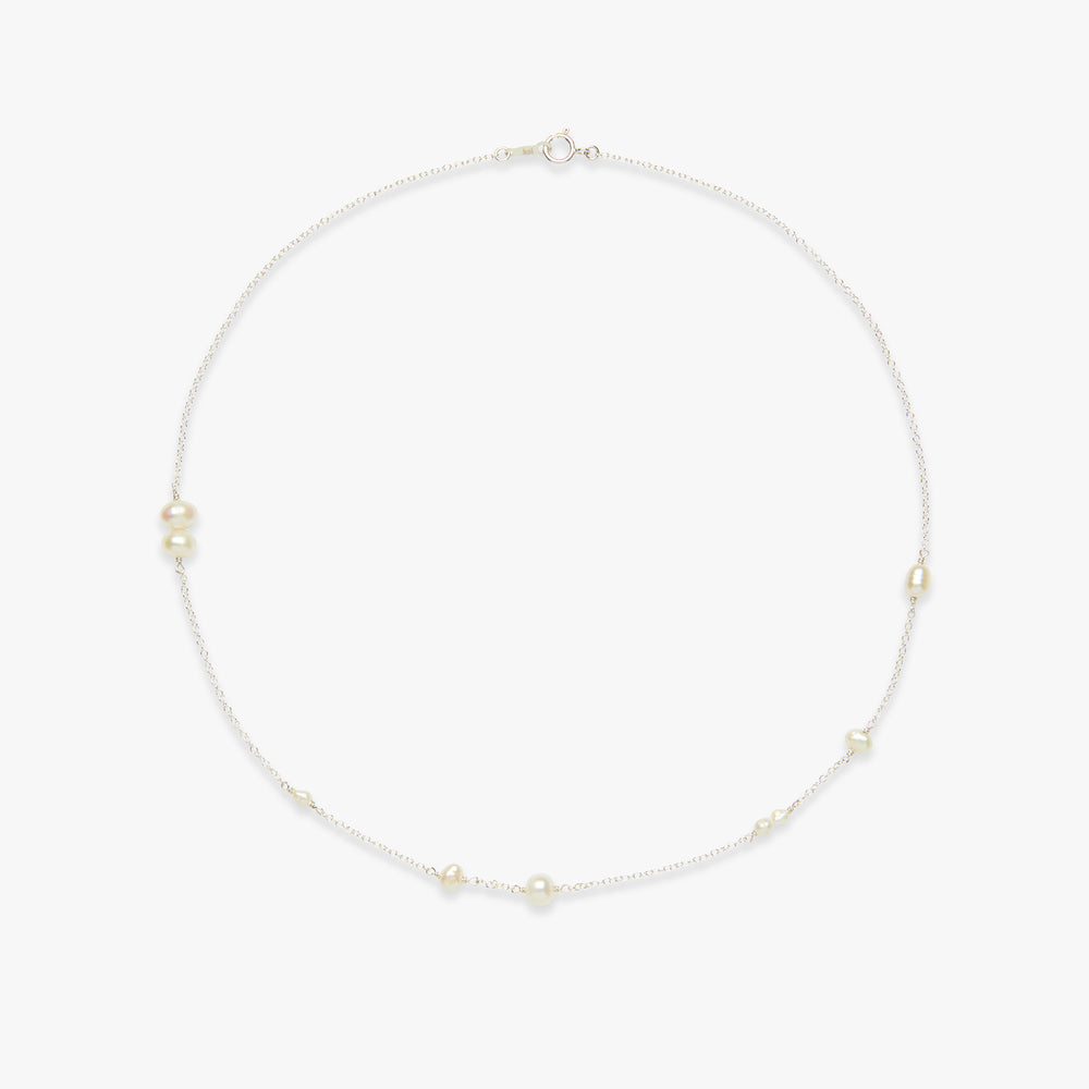 Pearl Party necklace silver