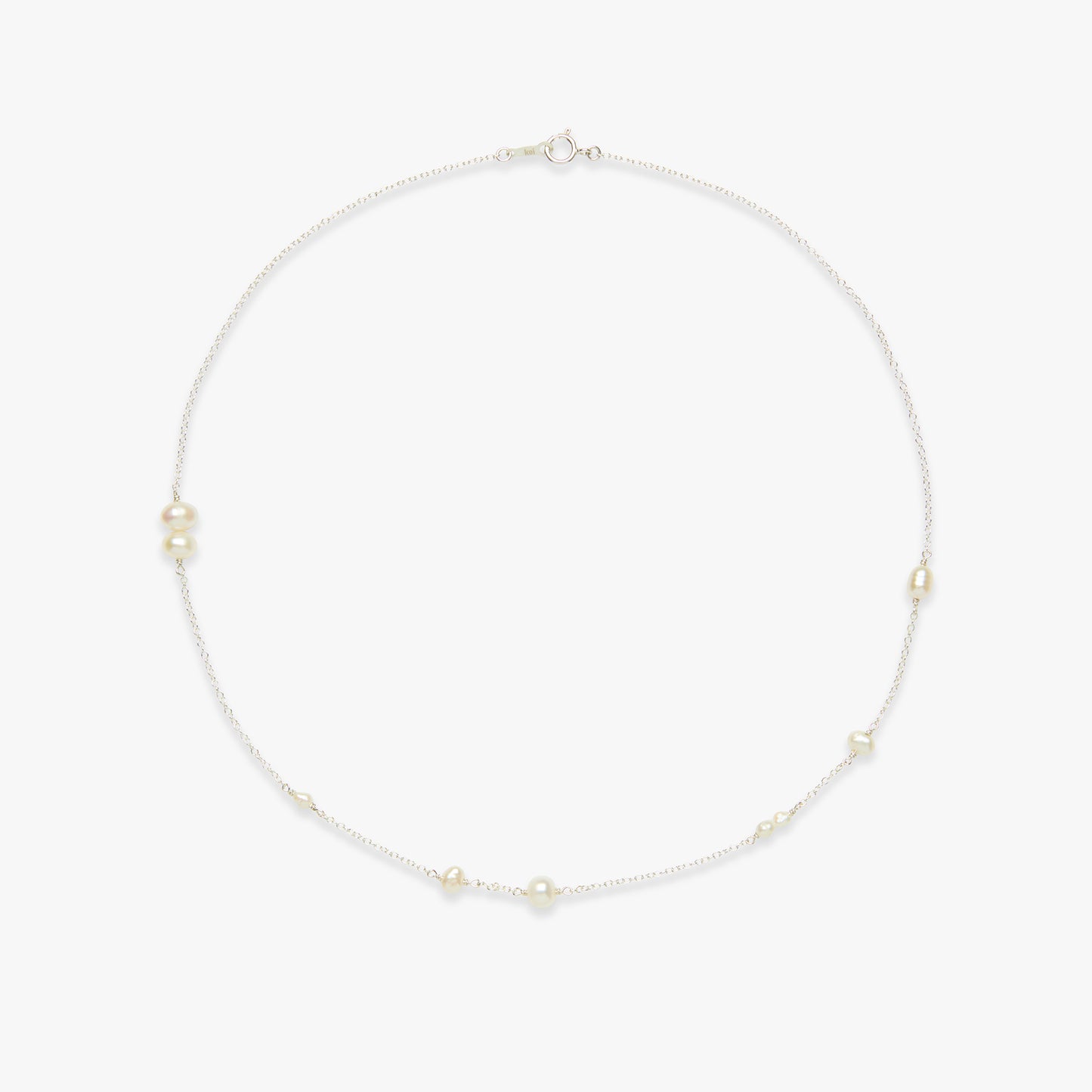 Pearl Party necklace silver