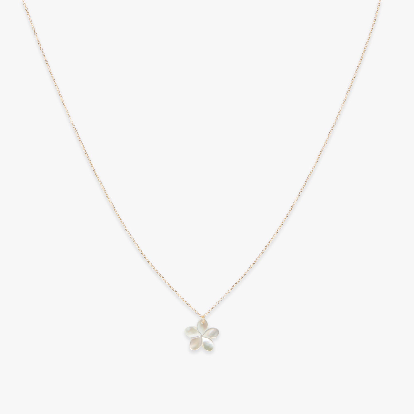 Plumeria 2.0 ketting gold filled