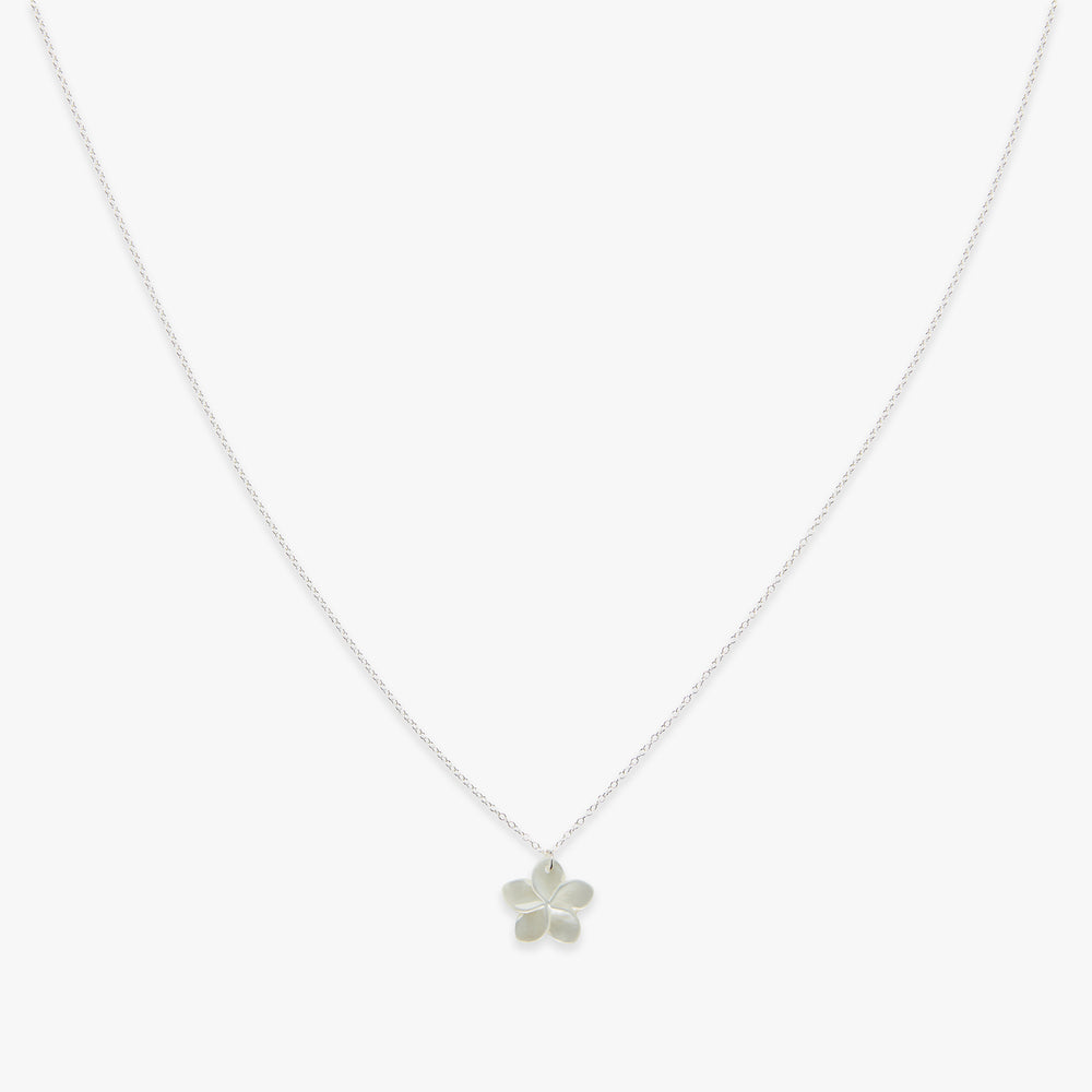 Plumeria 2.0 ketting zilver