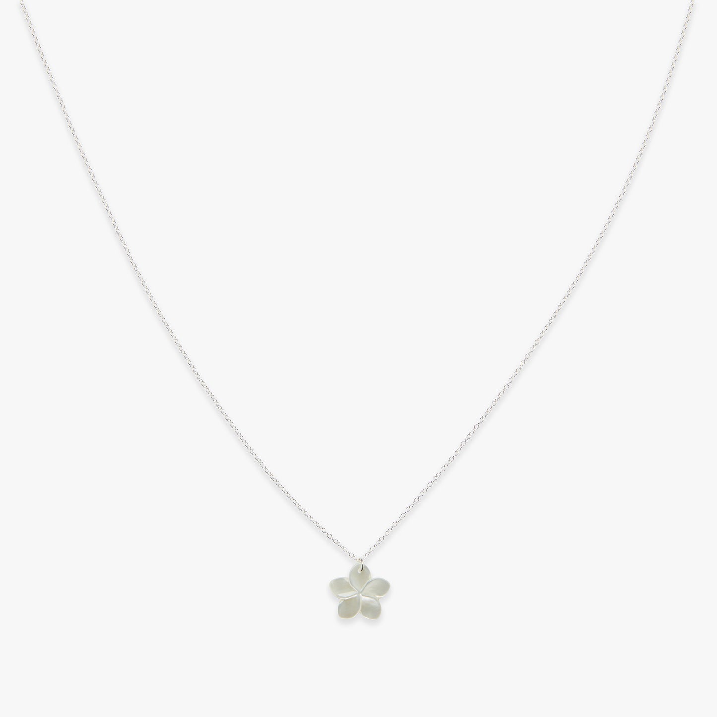 Plumeria 2.0 ketting zilver