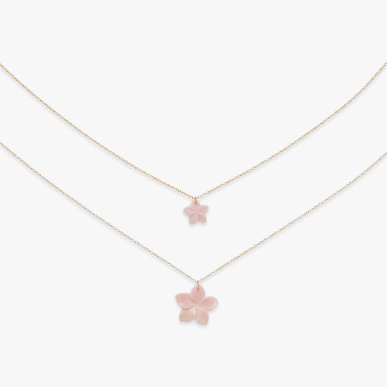 Queen Plumeria ketting gold filled