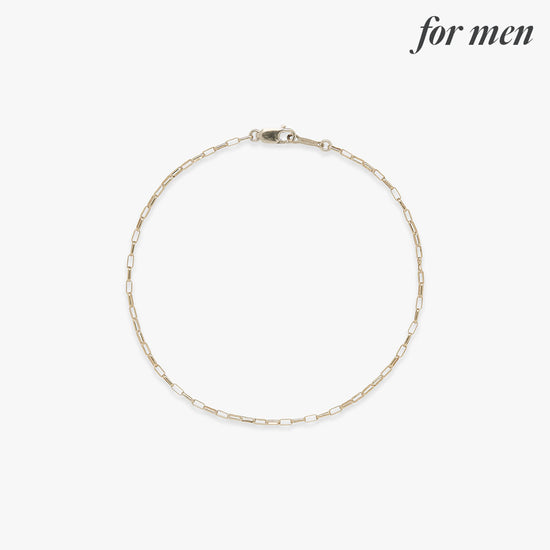 Rolo chain bracelet gold filled for men