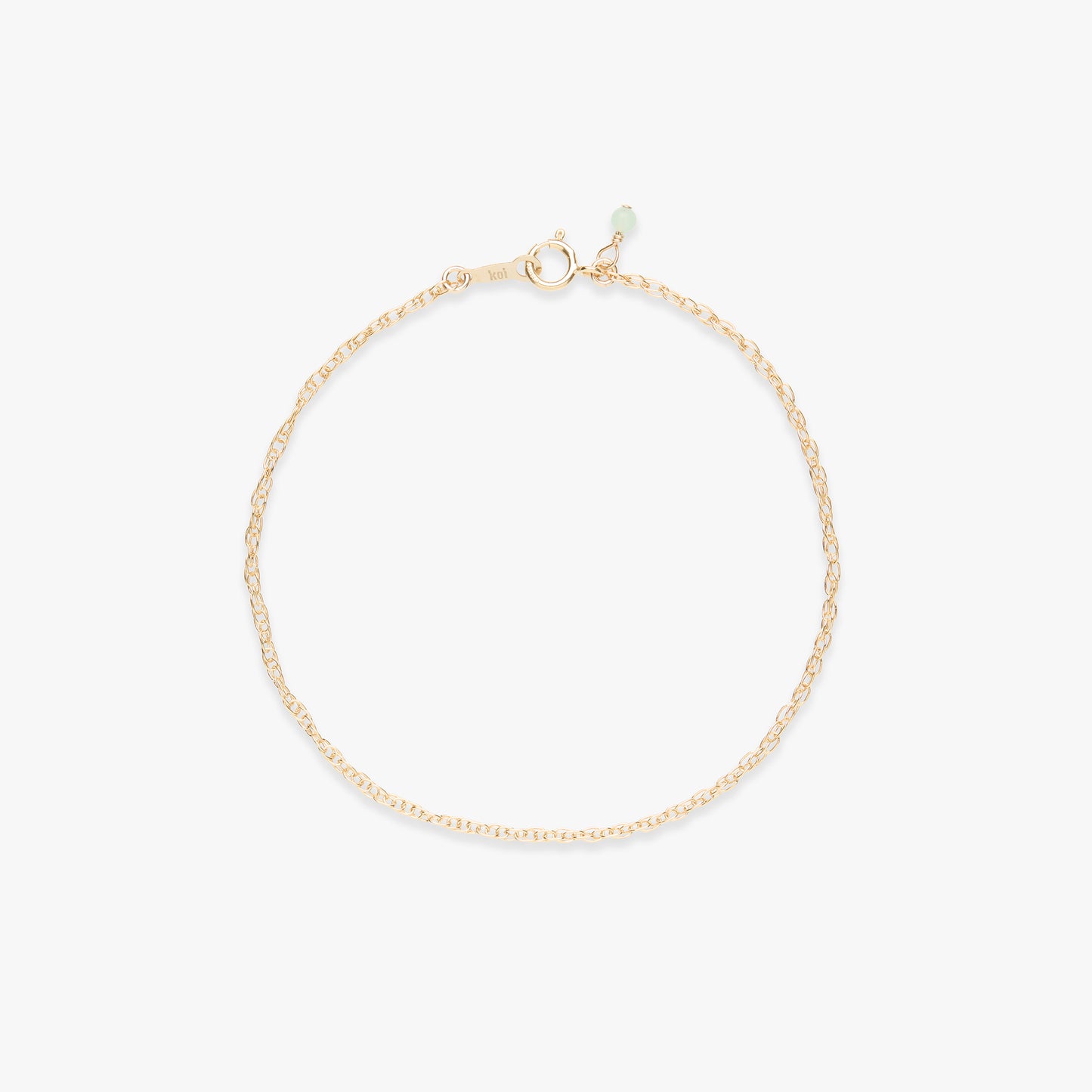 Twist chain armband gold filled