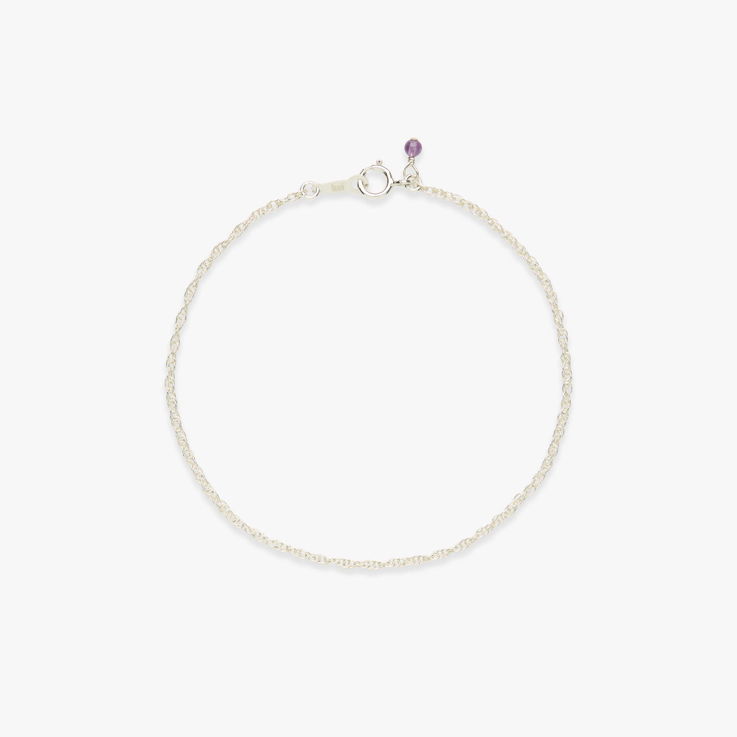 Twist chain bracelet silver