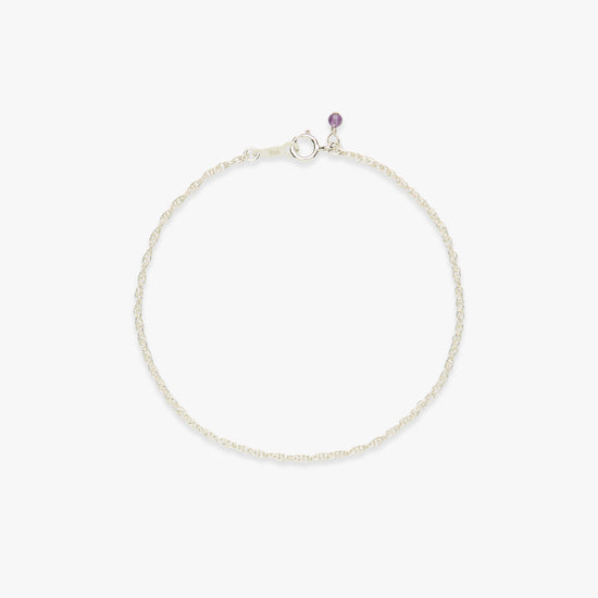 Twist chain bracelet silver