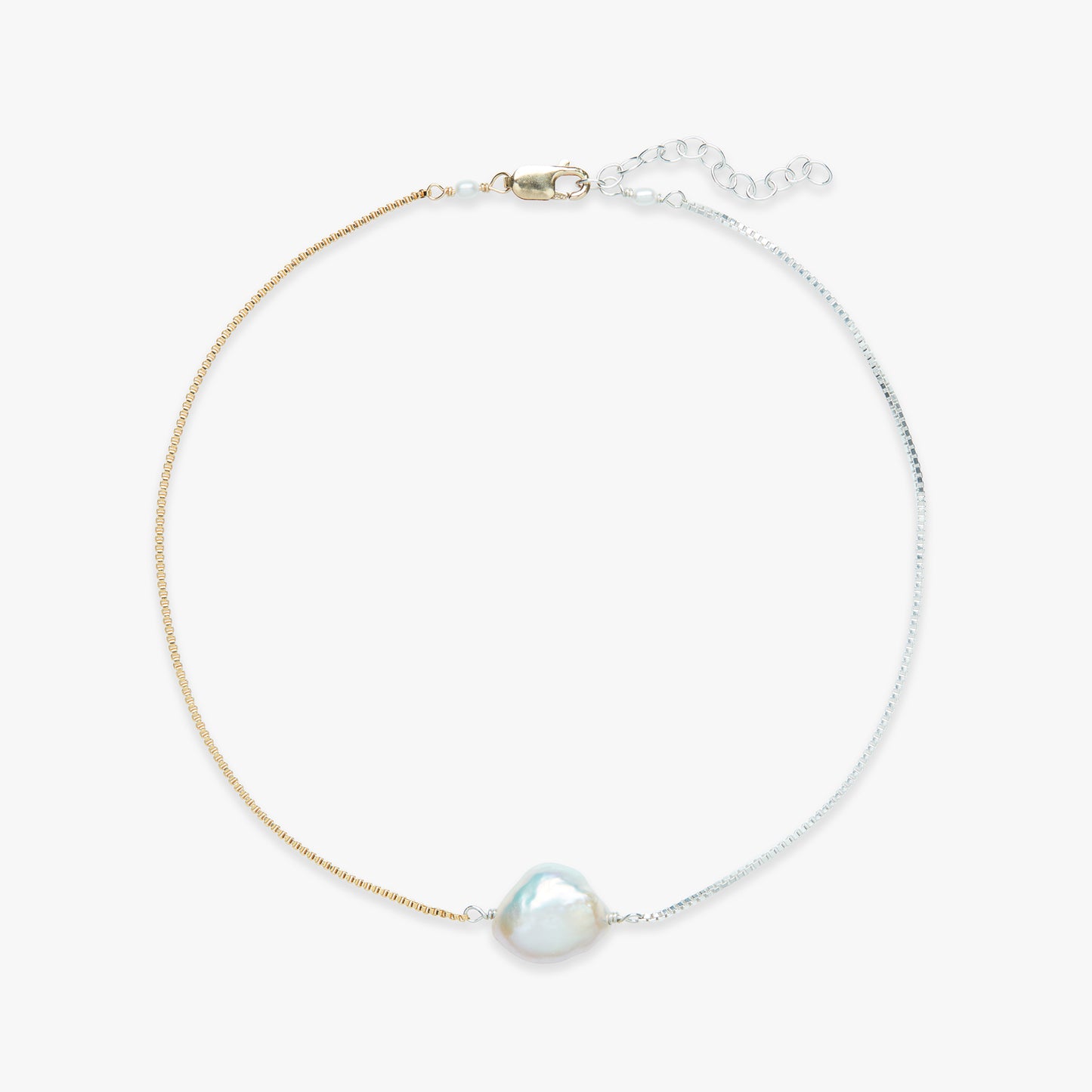 Load image into Gallery viewer, Two Tony baroque pearl anklet

