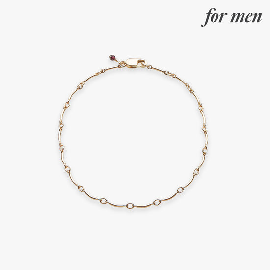 Wave bracelet gold filled for men
