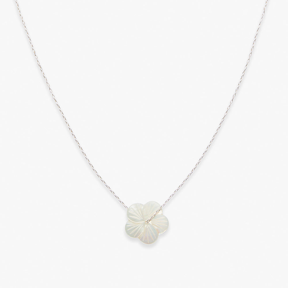 Wildflower necklace silver