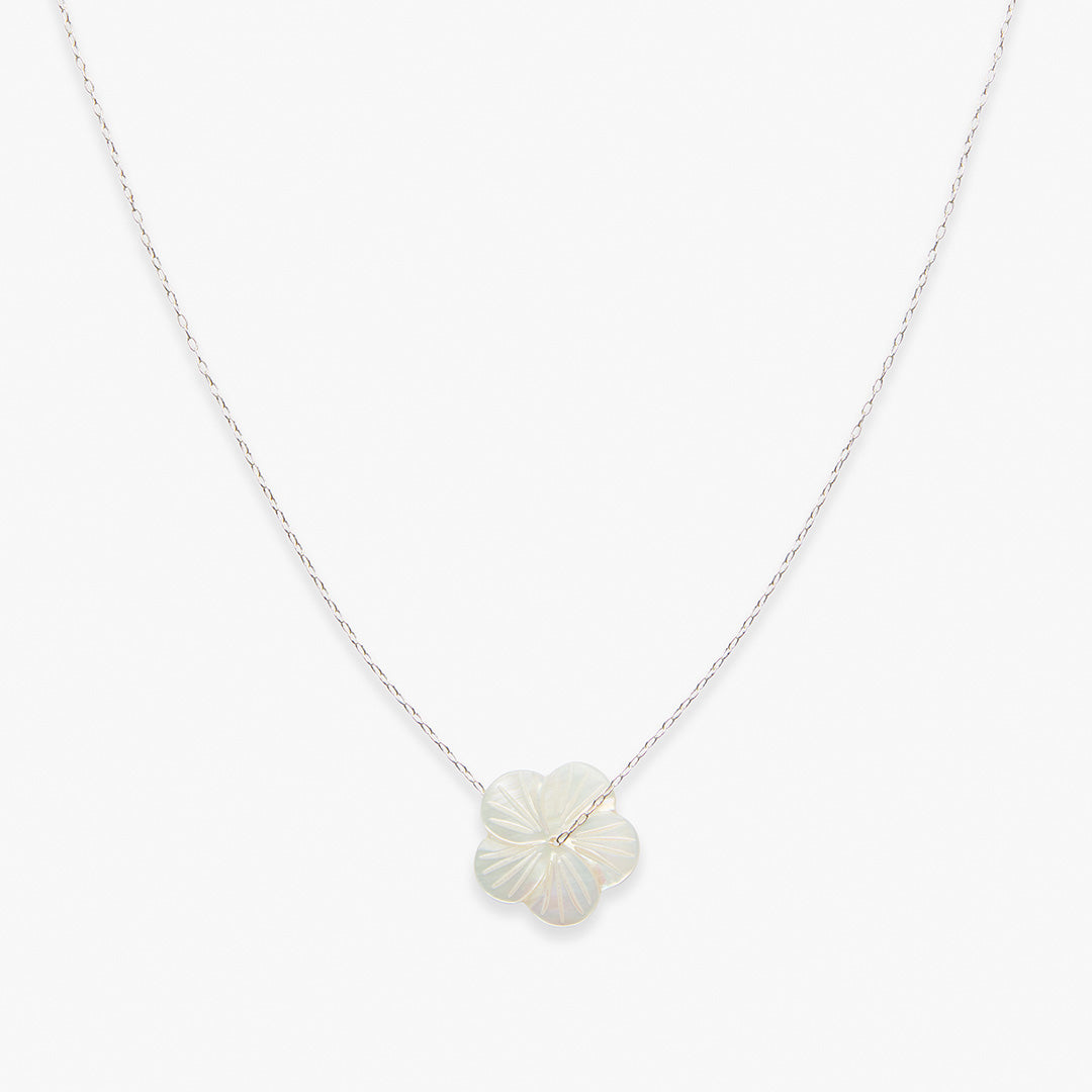 Wildflower necklace silver