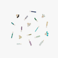 Add-on single colour edelstenen bedel gold filled