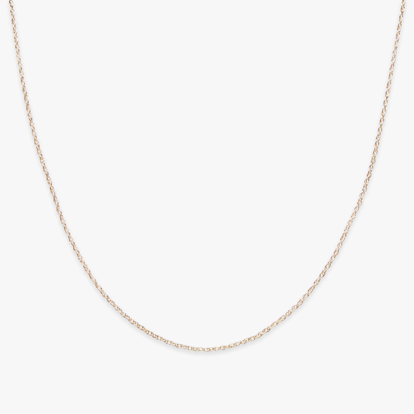 Basic twist chain necklace gold filled