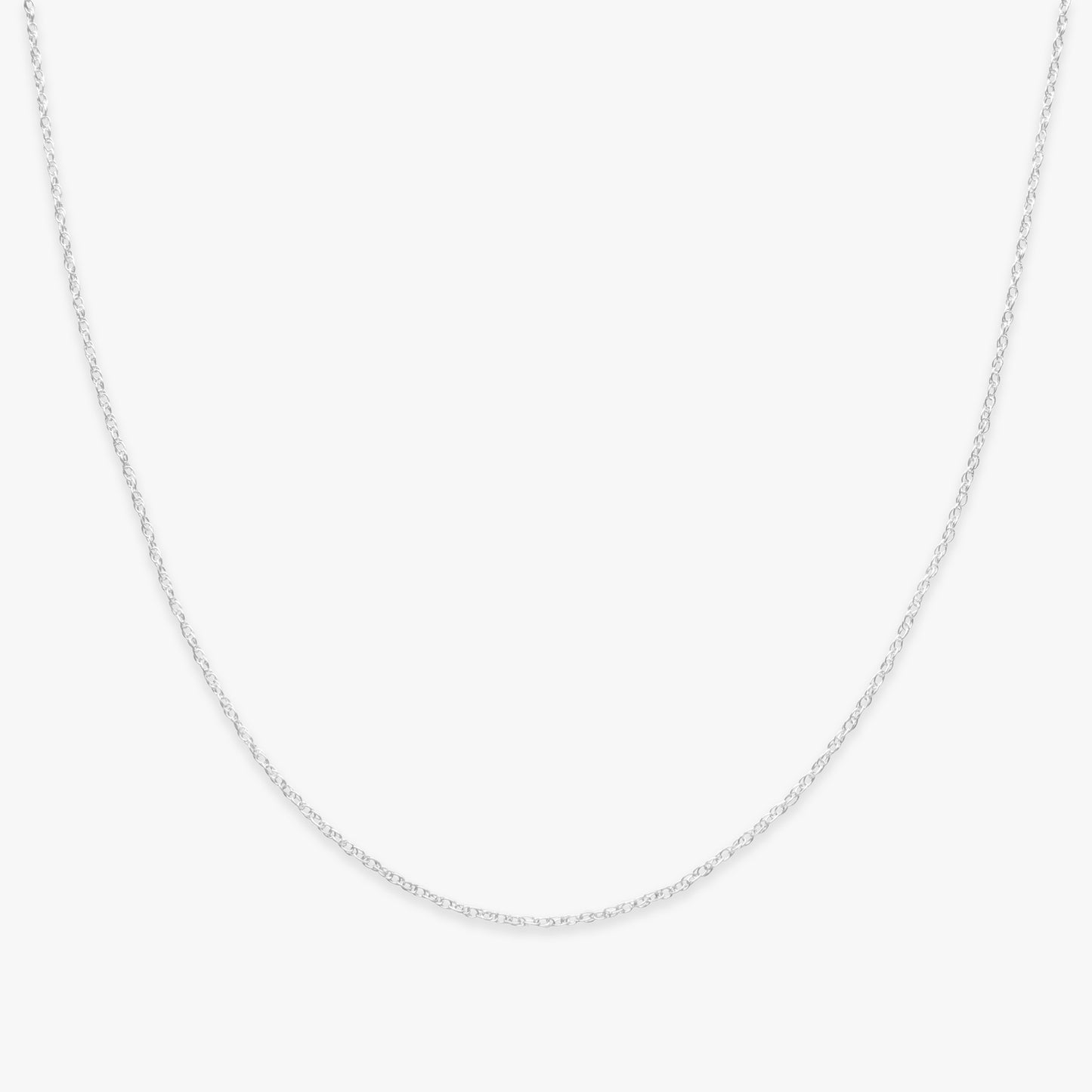 Basic twist chain necklace silver