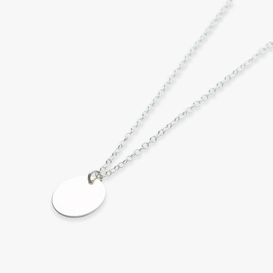 Big coin ketting zilver